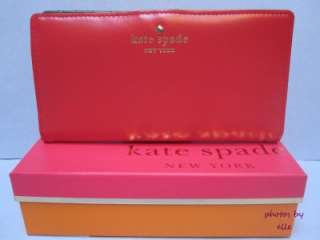 Kate Spade New York TUDOR CITY STACY Continental Wallet Classic Red 