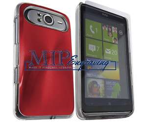 RED HTC HD7 HARD Case cover Aluminum metal PLATED  