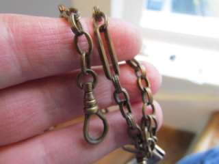 Heavier Antique Victorian Deco Gold Filled Watch Chain & Pocket Knife 