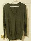 Womans GAP gray V neck cashmere blend sweater S small