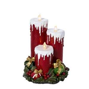  Kurt Adler Battery Operated Musical LED Red Candle in 