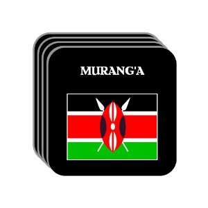  Kenya   MURANGA Set of 4 Mini Mousepad Coasters 