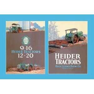  Vintage Art Heider Tractors   15042 4