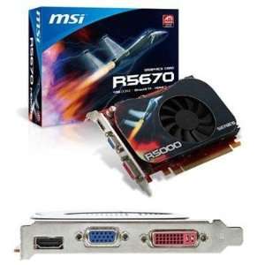    Selected Radeon HD5670 1GB PCIE DDR3 By MSI Video Electronics