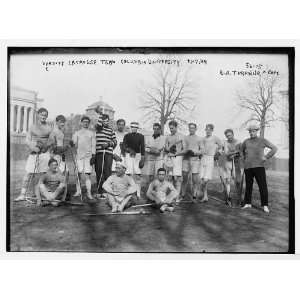  Varsity Lacrosse team,E.A. Turpinur,Capt.,Columbia 
