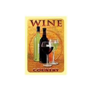 Wine Country Metal Sign Mike Patrick Art 