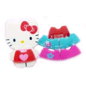  Hello Kitty 7 Piece Dress Up Kitty Eraser Set Toys 
