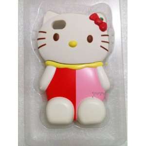  3D Hello Kitty iPhone Case (Red & Pink dress) for iPhone 4 