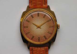Beautiful gold plated LUCH soviet watch 23 Jewels MINTY  