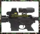 5X Magnifier with FTS Mount + Red Green Holographic Sight with Side 