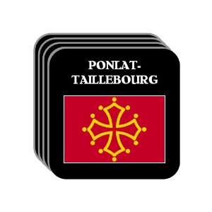 Midi Pyrenees   PONLAT TAILLEBOURG Set of 4 Mini Mousepad Coasters