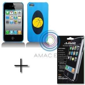  Basketball (Blue) Hard Protector Case and Crystal Clear Screen 