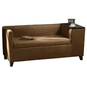  Griffin Tapered Gossip Bench 60w Moroccan Brown