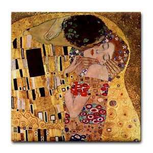  Detail   The Kiss by Gustav Klimt Art Art Tile Coaster by 
