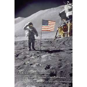  American Moon Landing 36 X 24 Poster