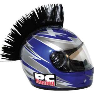  Pc Racing Helmet Mohawks Black Velcro Automotive
