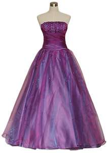 Z5 Purple prom evening wear ball robe dress gown size6 22 In Stock 