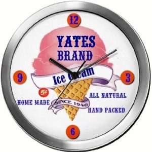 YATES 14 Inch Ice Cream Metal Clock Quartz Movement 