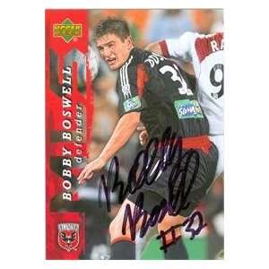   Boswell autographed Soccer trading Card (MLS Soccer) 