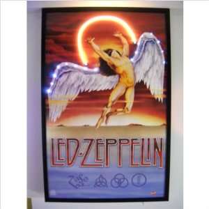    Bar and Game Room Led Zeppelin Neon LED Poster