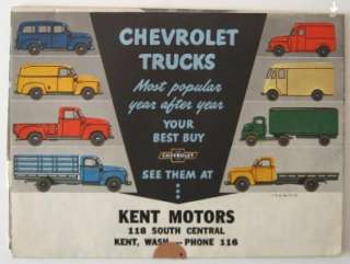 Original 1951 Chevrolet Truck Sales Brochure  
