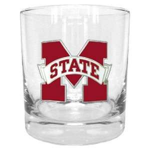  Mississippi State Bulldogs NCAA Double Rocks Glass 