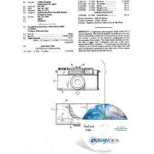  NEW Patent CD for FLASH SYSTEM FOR A PHOTOGRAPHIC CAMERA 
