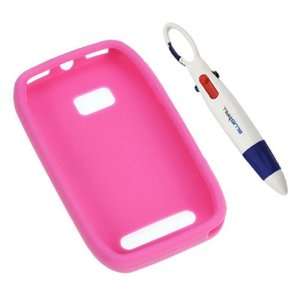  GTMax Hot Pink Soft Silicone Case + Pen with 4 Colors for 
