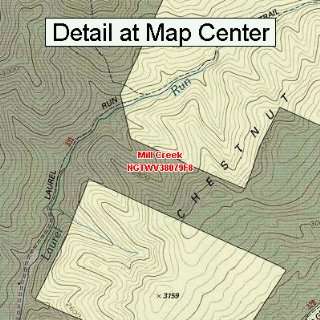 USGS Topographic Quadrangle Map   Mill Creek, West Virginia (Folded 