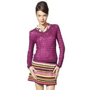  Missoni for Target Purple V Neck Sweater Knit Top   X 