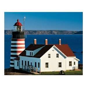   Quoddy Head Light House 1000 Piece Jigsaw Puzzle Toys & Games