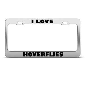 Love Hoverflies Fly Flies Animal license plate frame Stainless