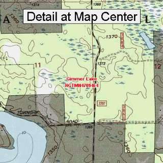   Map   Gimmer Lake, Minnesota (Folded/Waterproof)