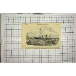    1854 LAUNCH AUSTRALIAN STEAM SHIP PACIFIC MILLWALL