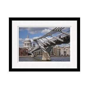  Saint Pauls Dome Millennium Bridge London England Framed 