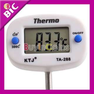 Digital Probe Meat Thermometer Kitchen Cooking BBQ #4  