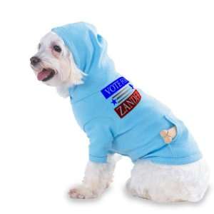  VOTE FOR ZANDER Hooded (Hoody) T Shirt with pocket for 
