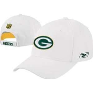 Mens Green Bay Packers Basic Cotton White Cap  Sports 