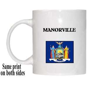  US State Flag   MANORVILLE, New York (NY) Mug Everything 