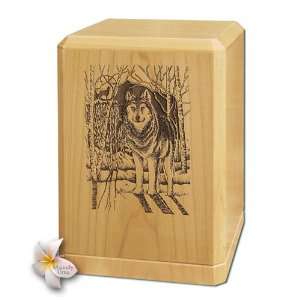  Wolf Classic Maple Wood Cremation Urn
