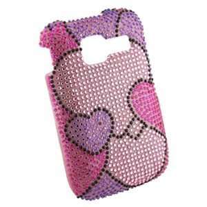  Premium Hearts Jewel Snap On Cover for Kyocera Loft 