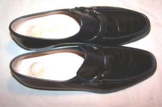 BALLY Martin Black Leather Loafers SHOES Made in Italy 11N 11 N Narrow 