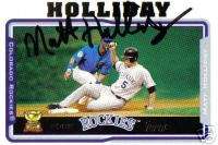 Matt Holliday Signed 2005 Topps Rockies Card   COA  