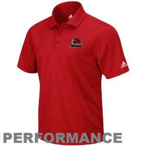 adidas Miami University RedHawks Red ClimaLITE Performance Polo (XX 