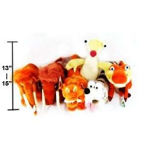  Ice Age 3 Dawn of the Dinosaurs 12   15 (6 Piece) Plush 