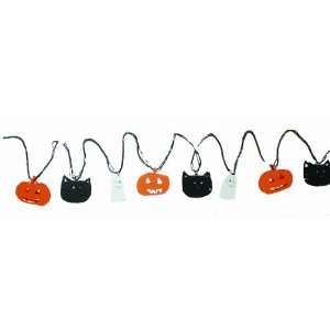 Halloween String Lights with Assorted Cut Out Metal Covers, 10 Lights 