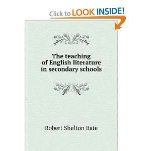  The teaching of English literature in secondary schools 