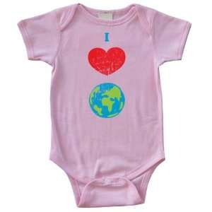   Weekends Infant Organic Creeper I (heart) Earth