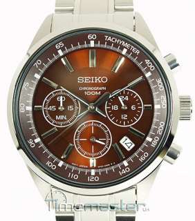   CHRONO BRONZE / BROWN PEARLESCENT FACE STAINLESS STEEL SSB041P1  