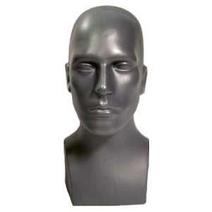  Male Tabletop Head Display Form Grey #50018G Everything 
